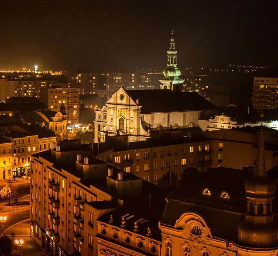Noční pohled na město